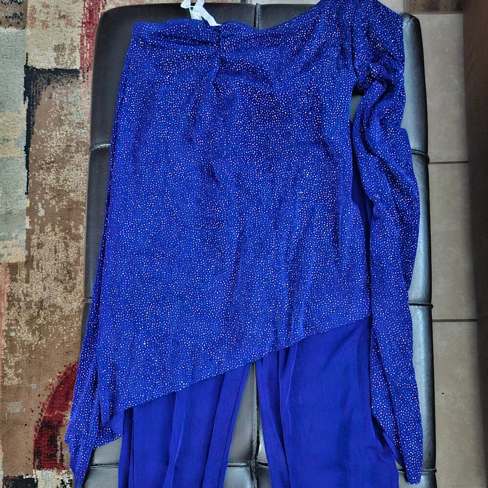 Curtain Call Costumes Purple 3-piece Dance Costume with Matching Hair Tie